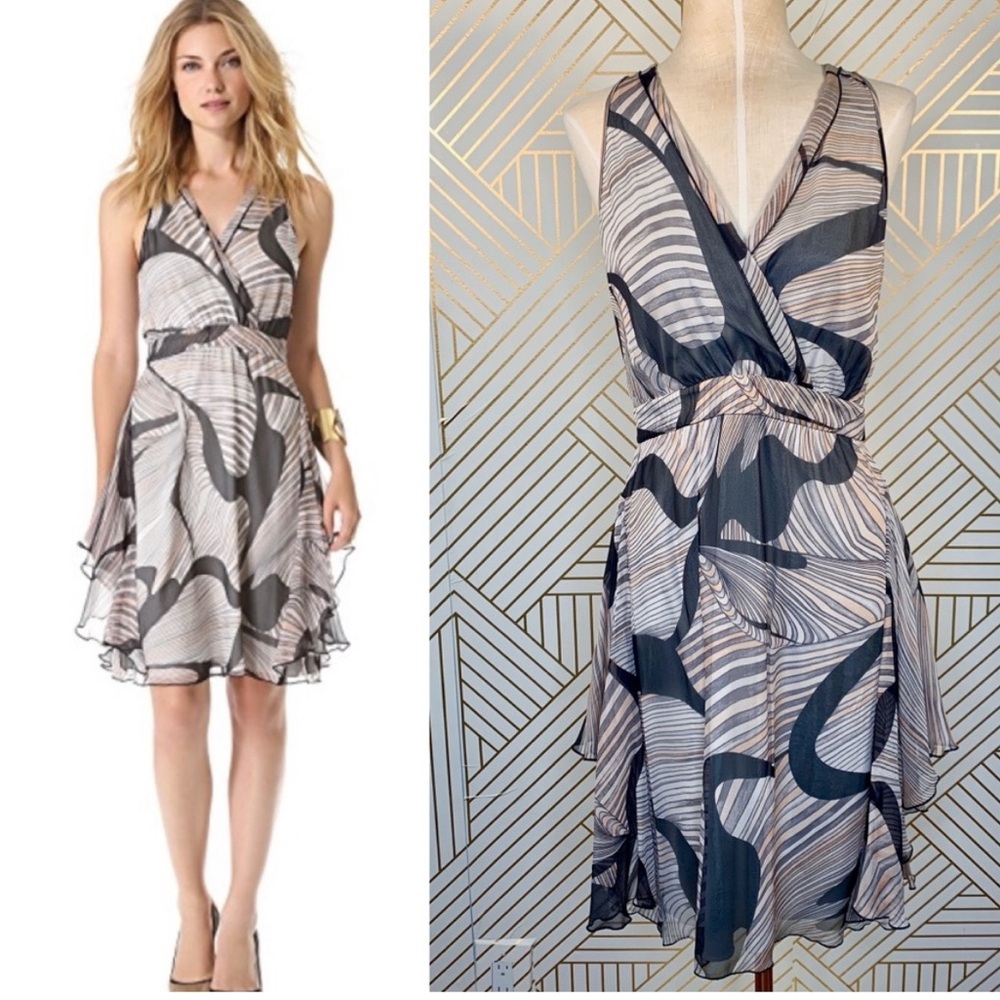 Diane Von Furstenberg Nydia Chiffon Slit back dress